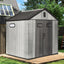 8x8FT Resin Outdoor Storage Shed