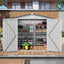 8X6 FT Metal Outdoor Garden Storage Shed