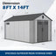 8x14 Ft Resin Outdoor Storage Shed