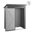5 x 3 FT Metal Garden Shed Storage Building with Lockable Door & 2 Louver Vents