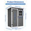 5x3ft Premium Shed