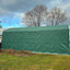 14x42x17 RV/Boat Garage House Style, green, full side view