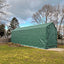 14x42x17 RV/Boat Garage House Style, green, rear angled view