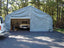 22'Wx24'Lx12'H Two Car Instant Garage Peak Style